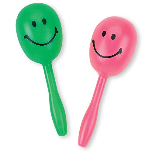 SmileMakers, Smiley Maracas Great Party Favor - 24 per Pack