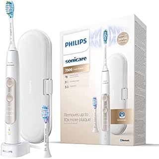 Elektryczna szczoteczka do zebów PHILIPS SONICARE HX9601/03 ExpertClean 7300 - Biala i zlota - 3 tryby