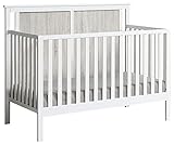 Suite Bebe Connelly 4 in 1 Convertible Crib in White with Rockport Gray Wood