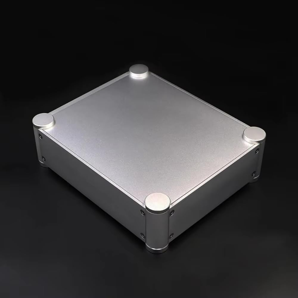 Toplionace 2106T Całkowicie Aluminiowa Obudowa do Przedwzmacniacza Audio/Przetwornika Cyfrowo-Analogowego/Wzmacniacza Słuchawkowego Bez Otworów w Przednim i Tylnym Panelu