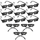 XIHIRCD 12 Paar Spionagebrillen Kinder, Rückspiegel-Sonnenbrillen Sehen Hinter Sich-Brille Detektivbrille mit Spiegeln im Inneren der Linse Spionage-Gadgets für Jungen und Mädchen Partygeschenke