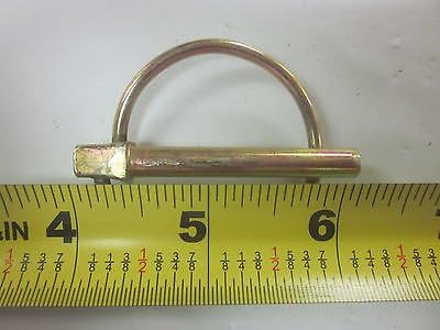 ~ 100 ~ GOLD 1/4" LYNCH PINS ATV FARM GARDEN STEEL TRACTOR TRAILER 3PT HITCH PIN