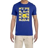 Tenacious Tops Los Angeles Trent McDuffie Text Pic Shirt T-Shirt Adult Medium Blue