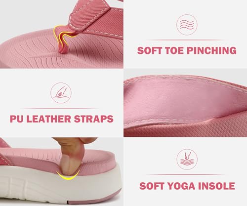 Image of COFACE Flip Flops for Women with Arch Support Beach Thong Sandals for Woman Adjustable Fashion Orthopedic Sandal Outdoor