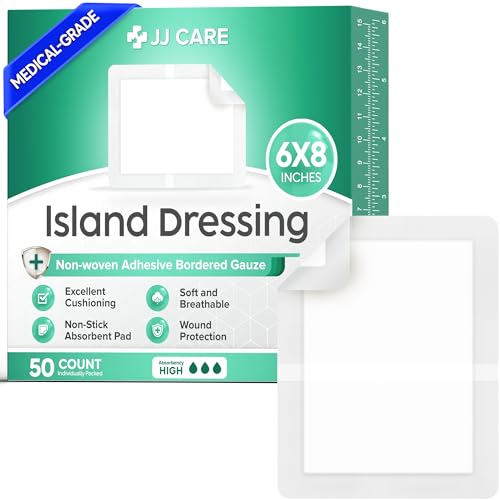 Island Dressing 6x8, 50 unidades, apósito adhesivo grande para cuidado de heridas miniatura 1
