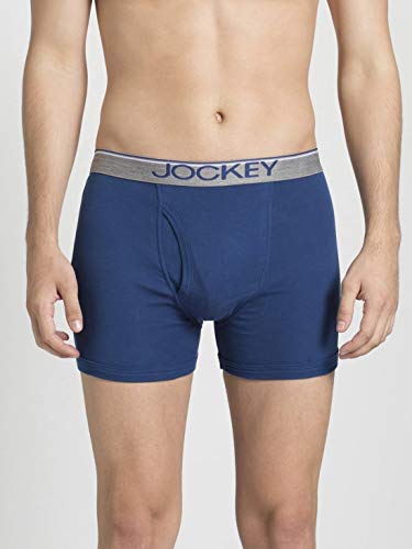 Image of Jockey 8009 Men's Super Combed Cotton Rib Solid Boxer Brief with Ultrasoft Waistband (Pack of 2)