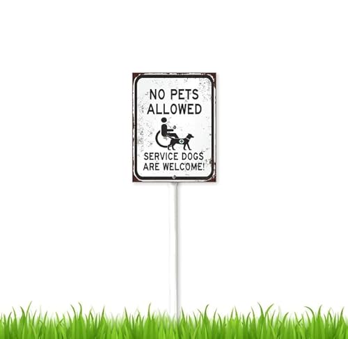 4.6 x 6 inch Wheelchair Accessible Entrance Sign with Stake,Decorative Plant Stake Lawn Art Patio Decor Pathway Ornaments Indoor