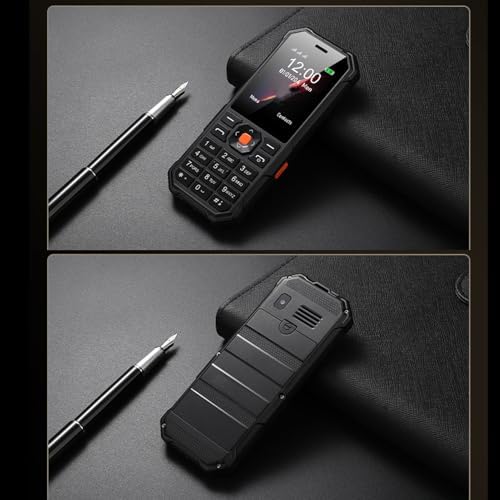PUSOKEI Big Buttons Cell Phone for Seniors, Basic Phone with SOS Button, 2.4" Screen, HD Camera, Flashlight, FM Radio, Bluetooth, Flashlight, Triple SIM Slot, 5800mAh Battery (Black) — view 6