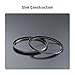 Neewer 77-82mm Step Up Ring Adapter (2 Pack) with Cleaning Cloth, Ultra Slim Aluminum Alloy Lens Filter Adapter Ring for 77mm Camera Lens to Use 82mm Filter
