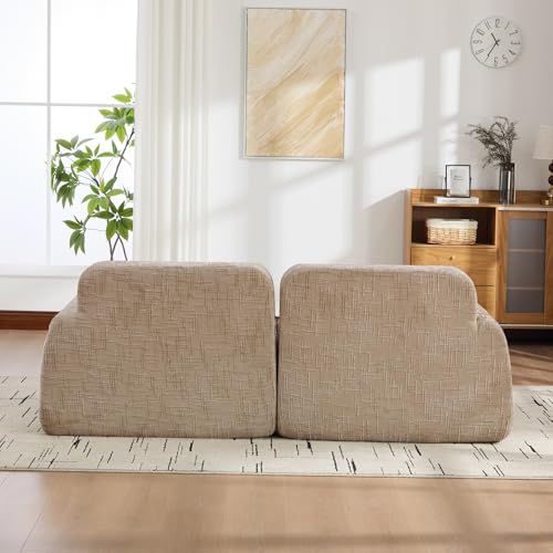 Sofá modular de chenilla con espuma alta elasticidad 30D de diseño premium 5