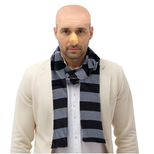 Cozofluv DSPCB Black And Grey Striped Men'S Scarf For Winter Men'S Costume Accessory For Halloween Cosplay thumb #1