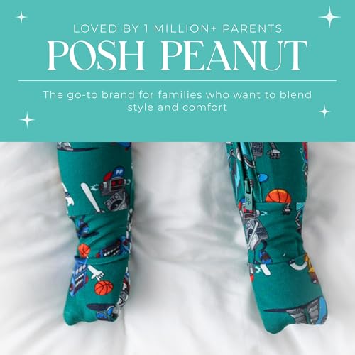 Image of Posh Peanut Convertible Baby Sleepers - Footless Baby Pajamas with 2 Way Zipper for Easy Diaper Changes
