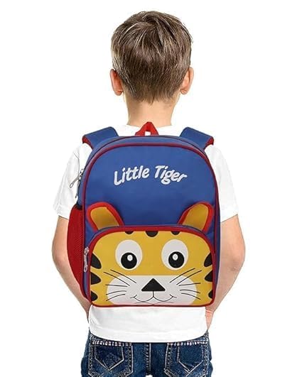 Image of Polyester kids Primary School Backpack, 30 Litres, Cartoon Print, for Tuition, Nursery to 5th Standard Boys and Girls Lightweight cartoon Bag