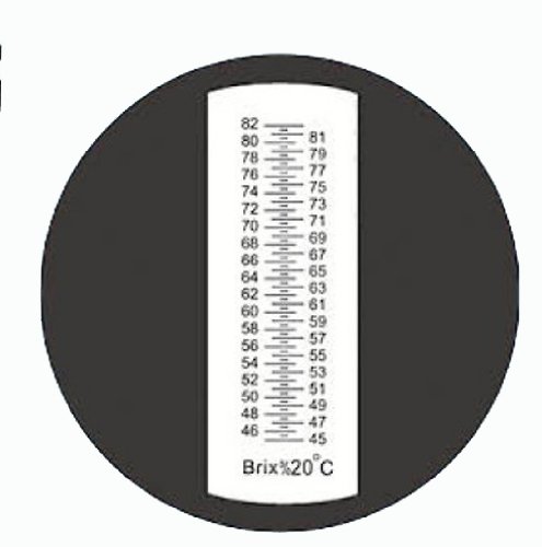 Sinotech Brix Refractometer Hand Held Brix Refractometer 45-82% Brix of Sugar Black Grip Rhbn-82atc