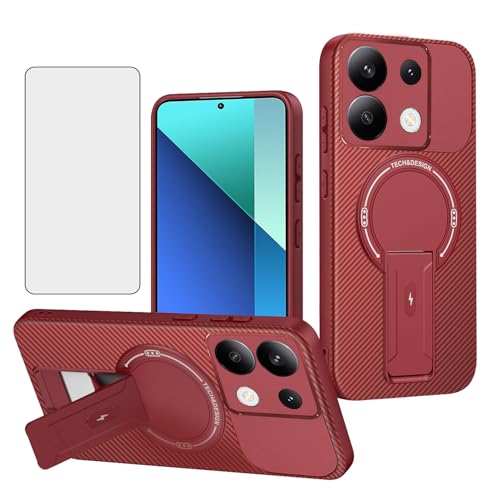 Coque Xiaomi Redmi Note 13 4G pour voiture avec protection écran en verre trempé