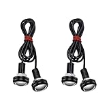 X-STYLE LEDデイライト イーグルアイ スポットライト 23mm led ボルト型 牛目 大玉計 防水 高輝度 埋め込み型 12V用 4個 (グリーン)