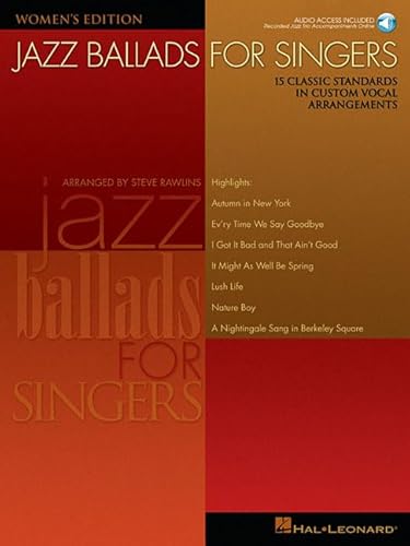 Jazz Ballads for Singers - Women's Edition (Book/Online Audio)