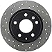 StopTech 128.45085R Sport Cross Drilled Brake Rotor (Rear Right), 1 Pack