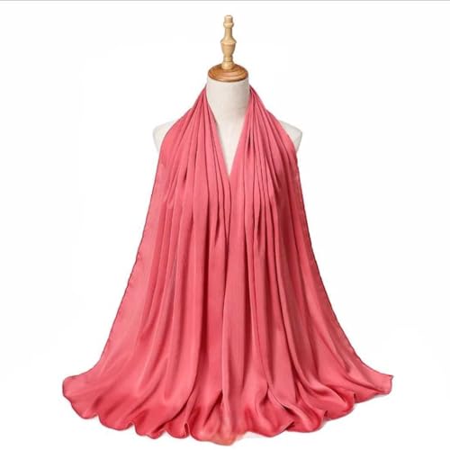 Chiffon Silk Hijab Scarf, Long Shawl for Women3