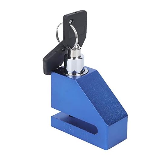 Larm Skivlås, Skivbromslås Cykel Stöldskivbroms Lås Universal Används Blått Stål för Skivbroms Mountainbike Elbil, Motorcykel