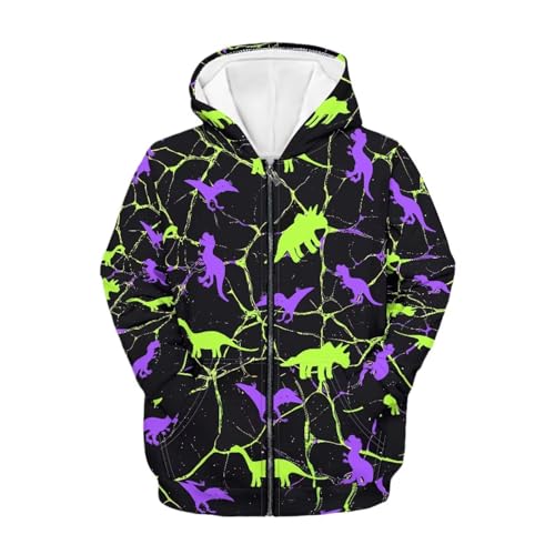 Kids Boys Girls Fall Zip Up Hoodie Sweatshirts with Pockets Long Sleeve Hoody Coat for Hiking Cycling