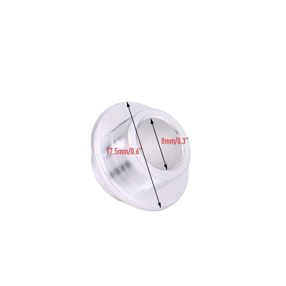 Skates Bearing, 15Pcs Skates Bearing Spacer Stainless Steel Roller Skates Bearing Bushing Silver Skate Wheels Shoes Skating Parts for Skateboarding