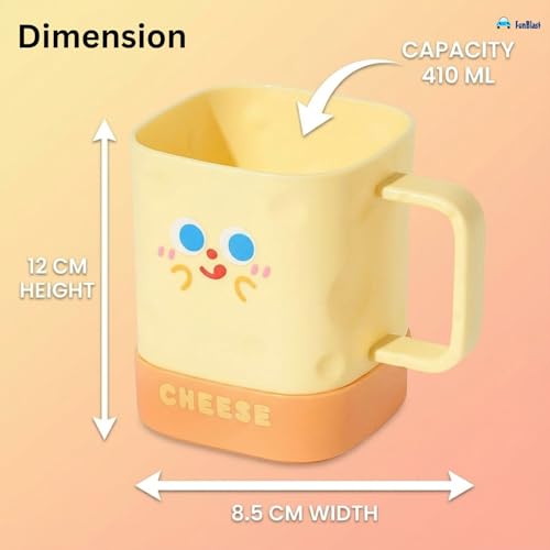 Image of FunBlast Milk Mug for Kids - 410 Ml; Unbreakable Mug for Kids, Milk Mugs for Kids Unbreakable - Milk Drinking Cup for Kids (Pack of 1)