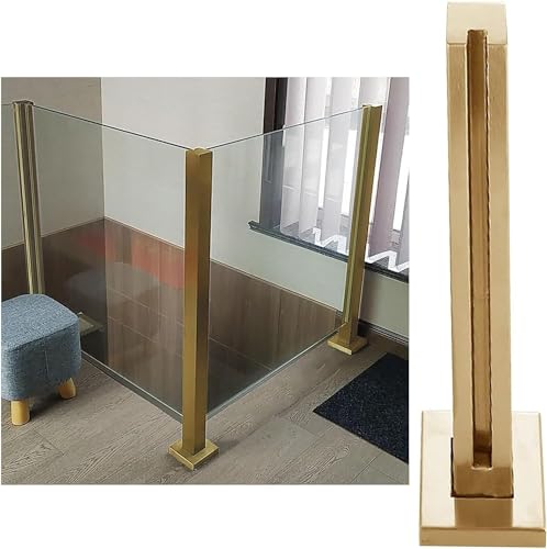 Poteau pour garde-corps en verre inox brossé haute résistance pour terrasse