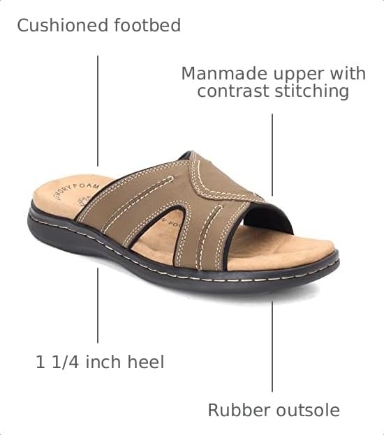 Image of DOCKERS Mens Sunland Casual Slip-On Slide Sandals