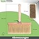 ToolSpace Quast Breit 190 mm Maurerbürste Holz Malerbürste 2 STÜCK Ideal zum Streichen Holz Zäunen Bänken als Tapezierwerkzeug Malerquast Flachenstreicher Deckenbürste Tapezierbürste Vliestapete DIY