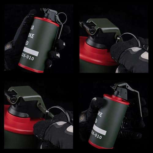 Gunyoo Airsoft Granate Spielzeug Modell Plastikgranaten Spielzeug CS Airsoft Tactical Gear Zubehör für Cosplay Film Requisiten Outdoor (Rot&Grün)