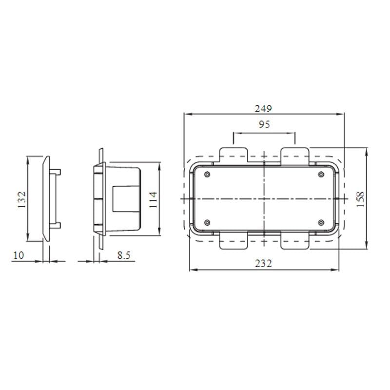 Caisse base sBF 16/32 A IP55 Gewiss vert boitier industriel