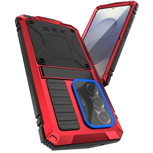 Coque Samsung S26 Ultra intégrale rouge antichoc avec béquille