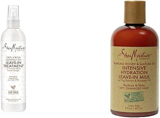 Leave-In Hair Treatments with 100% Virgin Coconut Oil, Manuka Honey, and Mafura Oil, 8 Ounce