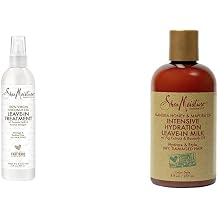 SheaMoisture Leave-In Hair Treatments with 100% Virgin Coconut Oil, Manuka Honey, and Mafura Oil, 8 Ounce