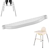Seggiolone Pappa, Poggiapiedi per Seggiolone, Accessori per Seggiolone 18x3cm, per seggiolone per bambini con anello di fissaggio portatile robusto e lisci accessori da seggio (Bianco)