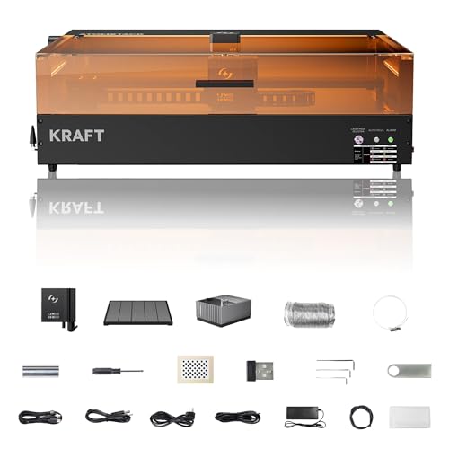Non necessita di sostituzione: ATOMSTACK Kraft-2 20 W laser a diodi e 1,2 W 1064 nm laser a infrarossi doppio incisore laser offre forti prestazioni durante l'incisione e il taglio. La doppia modalità laser utilizza contemporaneamente un laser a infrarossi da 1,2 W e un laser a diodi da 20 W e raggiunge un effetto combinato equivalente a una potenza laser a infrarossi di 2 W. Ciò consente un aumento della velocità di oltre il 50% durante l'incisione di rame, ferro, acciaio inossidabile e altri metalli, mentre l'incisione laser a diodi e il taglio laser a infrarossi. Non è più necessario sostituire le testine laser per diverse attività, risparmiando tempo e riducendo la quantità di lavoro.