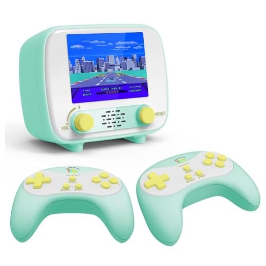 Console per videogiochi retrò, (216 giochi classici per un giocatore, 84 giochi classici per due giocatori) con controller portatile e uscita AV, schermo da 2,8 pollici