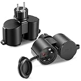 【Double Prise 2 En 1】250 V/16 A, max. 3500 W avec prise mise à la terre. Il suffit de brancher cet adaptateur dans une seule prise pour obtenir deux sorties. Double prise pour prise de courant. Optimisez vos besoins d'utilisation, noir ou blanc dans un style minimaliste moderne, idéal pour une maison de style moderne qui ne semble pas abrupte. Cette prise électrique à double tête est désormais disponible en ensemble de 2 pièces, pour répondre à de multiples besoins dans toute votre maison.