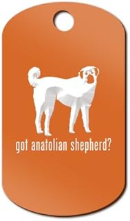 Mister Petlife Got Anatolian Shepherd Engraved Keychain/GI Tag Orange
