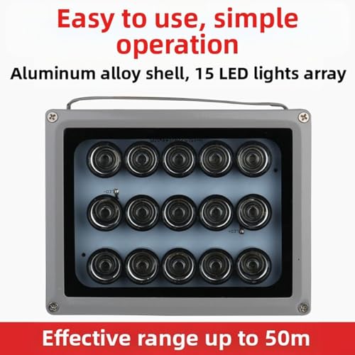 Luz de relleno infrarrojo 850nm IP66 para mantener la tranquilidad en tu jardín o acceso 7