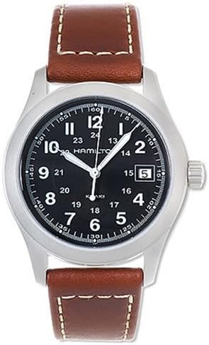 Hamilton Men's H68481533 Khaki III Leather Watch