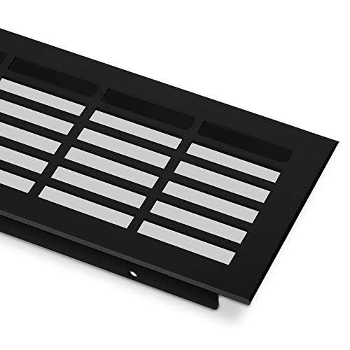 Preisvergleich Produktbild Sotech Lüftungsgitter Belüftung Lüftung Türlüftung Eckig - schwarz - 900 mm