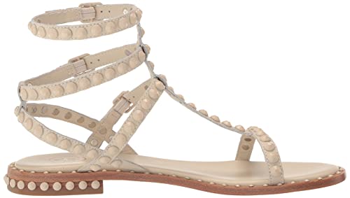 Image of Ash Play Bis Tonal-Studded Flat Sandal for Women, Chic Open-Toe Design, Comfortable Footbed, Durable Sole, Ideal for Casual Outfits