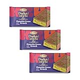 Gudlife Dubai Chocolate Pistachio 3-Pack | Rich Nutty Pistachio Creme with Mega Crunch in Belgian Milk Chocolate | Gourmet Dubai-Inspired Bites | 3 x 1.5oz Premium Treats