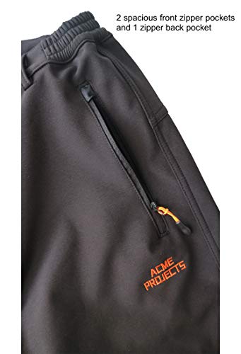 Acme Projects fleece-futter softshell-hosen, 100% wasserdicht, atmungsaktiv männer, x-large Schwarz
