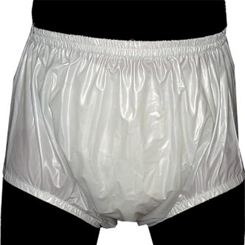 Adult Pull On Plastic Pants/Adult Incontinence Safety Pants, Soft, Quiet, Fit Adult Incontinence Waterproof Diaper Covers/Waterproof Reusable Anti-Side Leakage Physiological