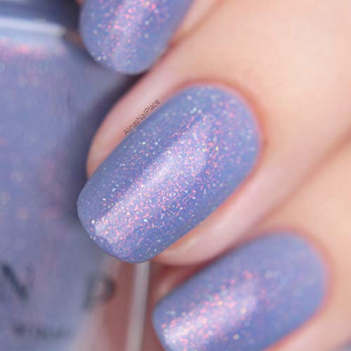 Image of ILNP Dusk To Dawn - Dusky Blue Holographic Nail Polish