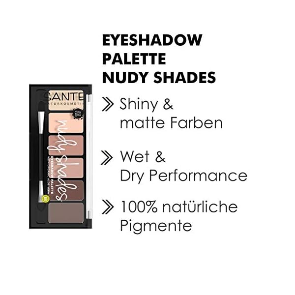 SANTE Naturkosmetik Eyeshadow Palette Rosy Shades, Lidschattenpalette, Sechs aufeinander abgestimmte Rosé-Nuancen… – Bild 5