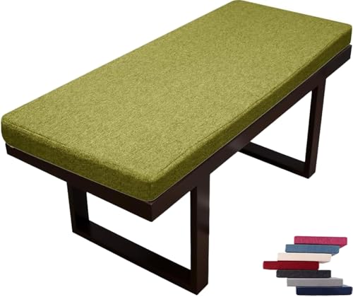 uyeoco Cuscino per Panche Esterni Rimovibile Lavabile 80x40/90x50/100x40/130x60 - Spessa 5 Cm Rivestimento Impermeabile Antiscivolo per Giardino, Cucina, Balcone (Interno/Esterno)(M7,80x40x5cm)